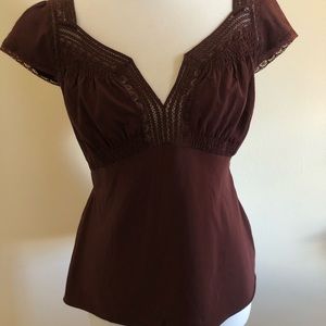 Anthropologie Odille silk and cotton shirt